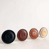 Leather Golf Ball Markers in Natural (Set of 2)