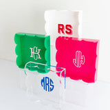 Acrylic Scalloped Catchall Tray