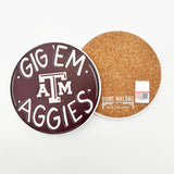 Gig Em Aggies Texas A&M Coaster