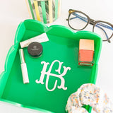 Acrylic Scalloped Catchall Tray