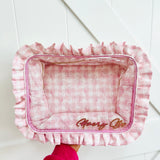 Clear Sweet Nylon Cosmetic Bag: XL