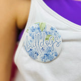"bulldogs" Hydrangea Button
