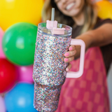Glitter Party 40oz tumbler