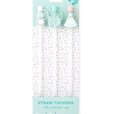 Bride to Be Straw Topper Set