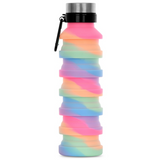 Happy Stripe Collapsible Water Bottle