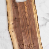 24x12" Live Edge Walnut Handled Board