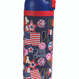 24oz Flip Top USA Sticker Bottle