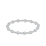 Classic Sincerity Pattern 5mm Bead Bracelet Sterling Silver