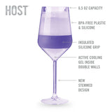 Stemmed Wine Freeze Cooling Cups (Set of 4)