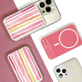 Piggy Back Power Magnetic Battery Pink Pattern