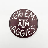 Gig Em Aggies Texas A&M Coaster