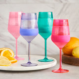 Stemmed Wine Freeze Cooling Cups (Set of 4)