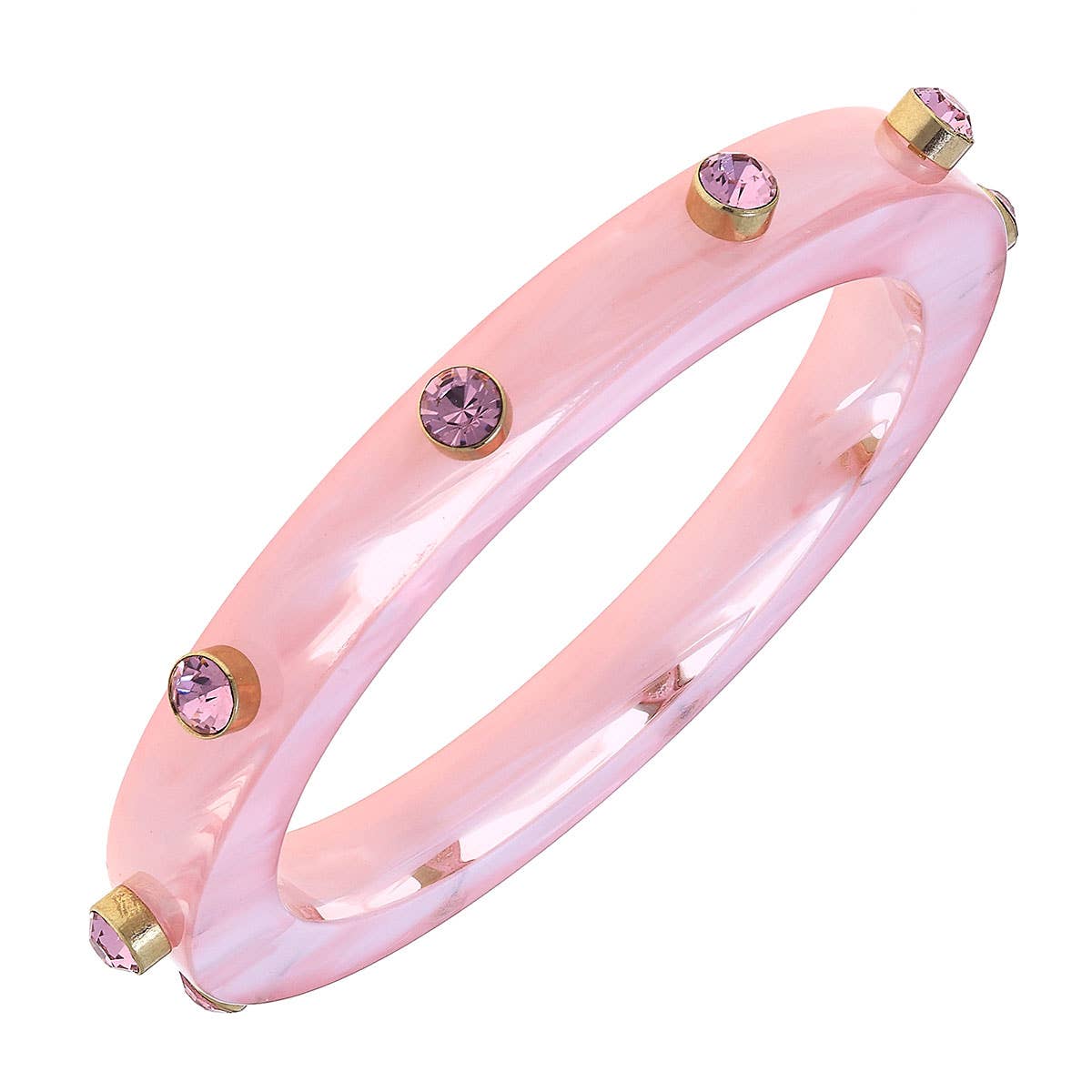 Pink Rhinestone Bangle