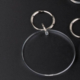 Round Acrylic Key Ring