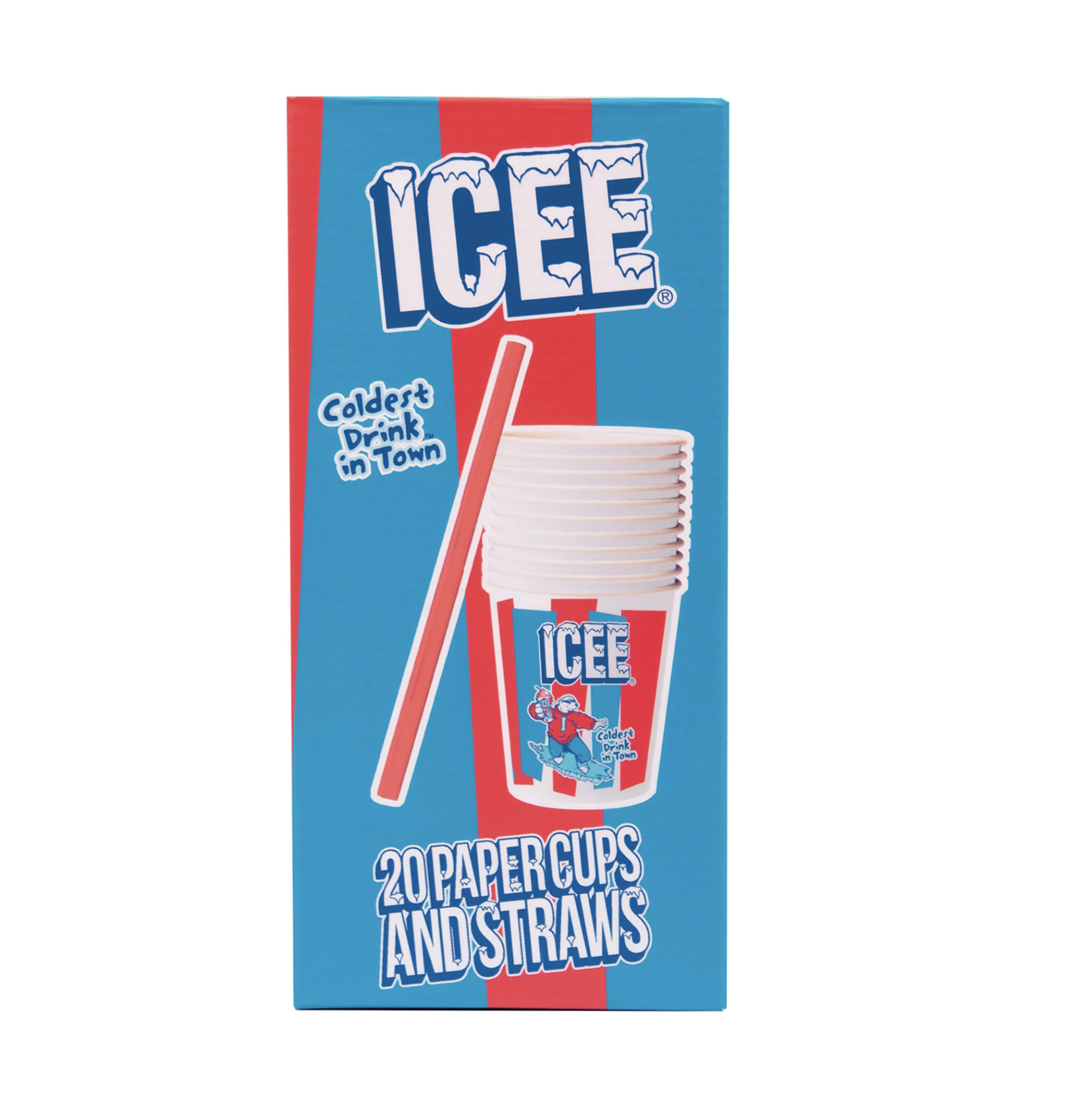 Icee Paper Cups & Straws