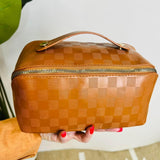 Zip Around Make up Case (Checkered)