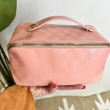 Zip Around Make up Case (Checkered)