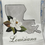 Louisiana and Magnolia Tea Towel