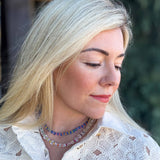 Camille Blue Multi-Colored Beaded Necklace
