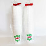 Christmas Foam Cup 10 Pack  {Merry & Bright}