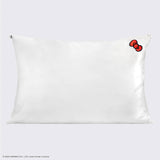 Hello Kitty x Kitsch Pillowcase - Solid Ivory Kitty Bow