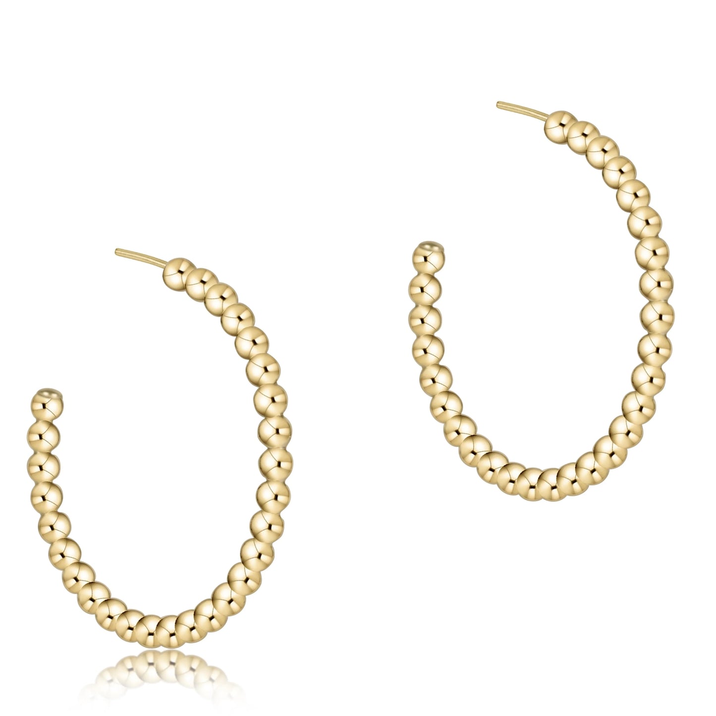 Beaded Classic Hoops