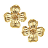 Susan Shaw: Dogwood Flower Stud Earrings