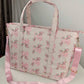 Pink Floral Train Case