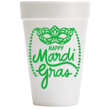 Mardi Gras Mask Styrofoam Cup
