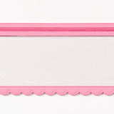 Splash-Proof Mahjong Card Holder for Pool Mahjong - Pink Scallops