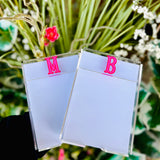 Acrylic Notepad Holder w/ Paper