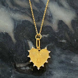Initial Heart Necklace: K