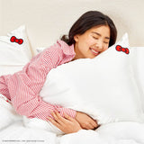 Hello Kitty x Kitsch Pillowcase - Solid Ivory Kitty Bow