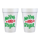 Christmas Foam Cup 10 Pack  {Merry & Bright}