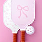 Coquette Pink Bow Floral Pickleball Paddle