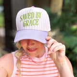 "Saved by Grace" Embroidered Baseball Cap