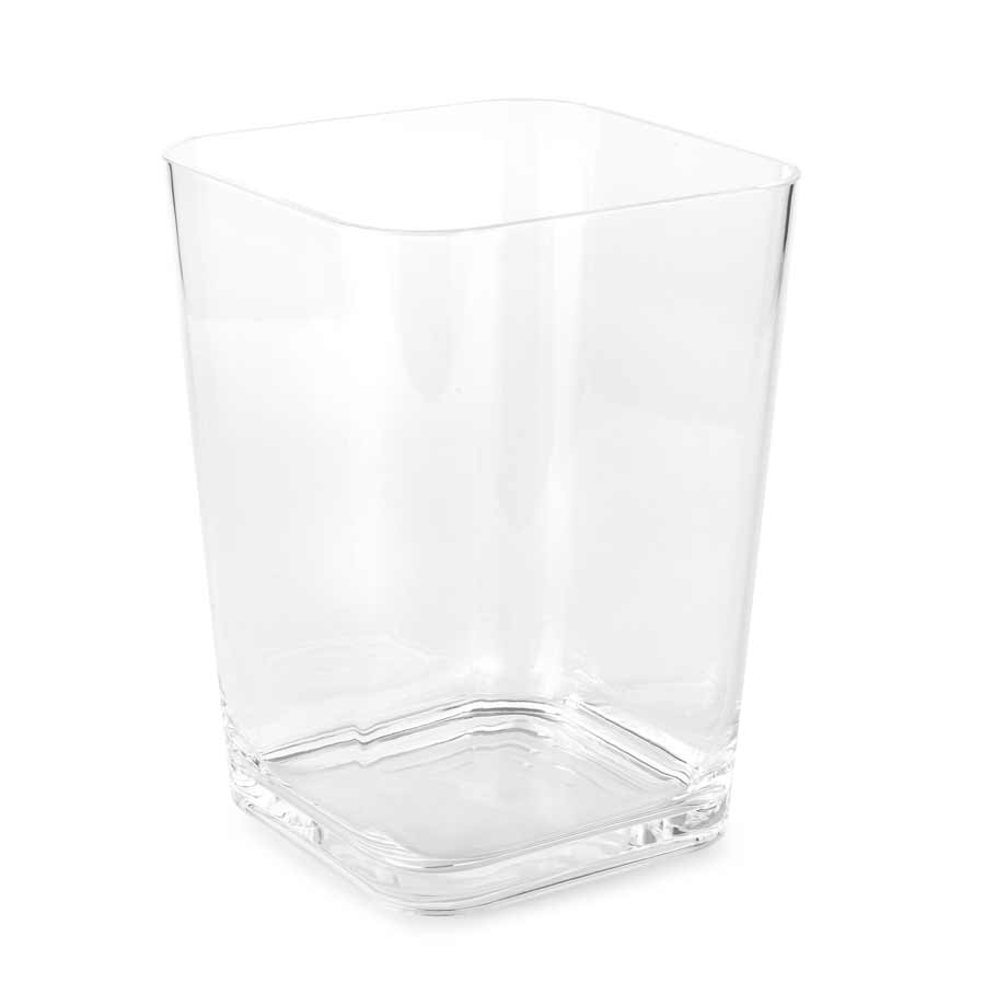 Square Acrylic Trash Can