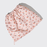 Cherry Print Satin-Lined Flexi Shower Cap