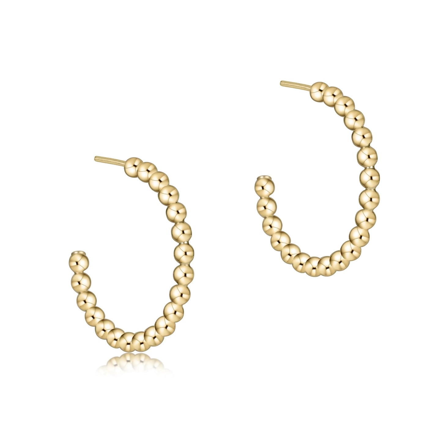 Beaded Classic Hoops