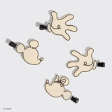 Mickey and Minnie Creaseless Clips 4pc Set