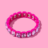 Layla Stretch Bracelet w/ Large Rectangle Stones
