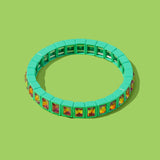 Penelope Stretch Bracelet w/Small Rectangle Stones