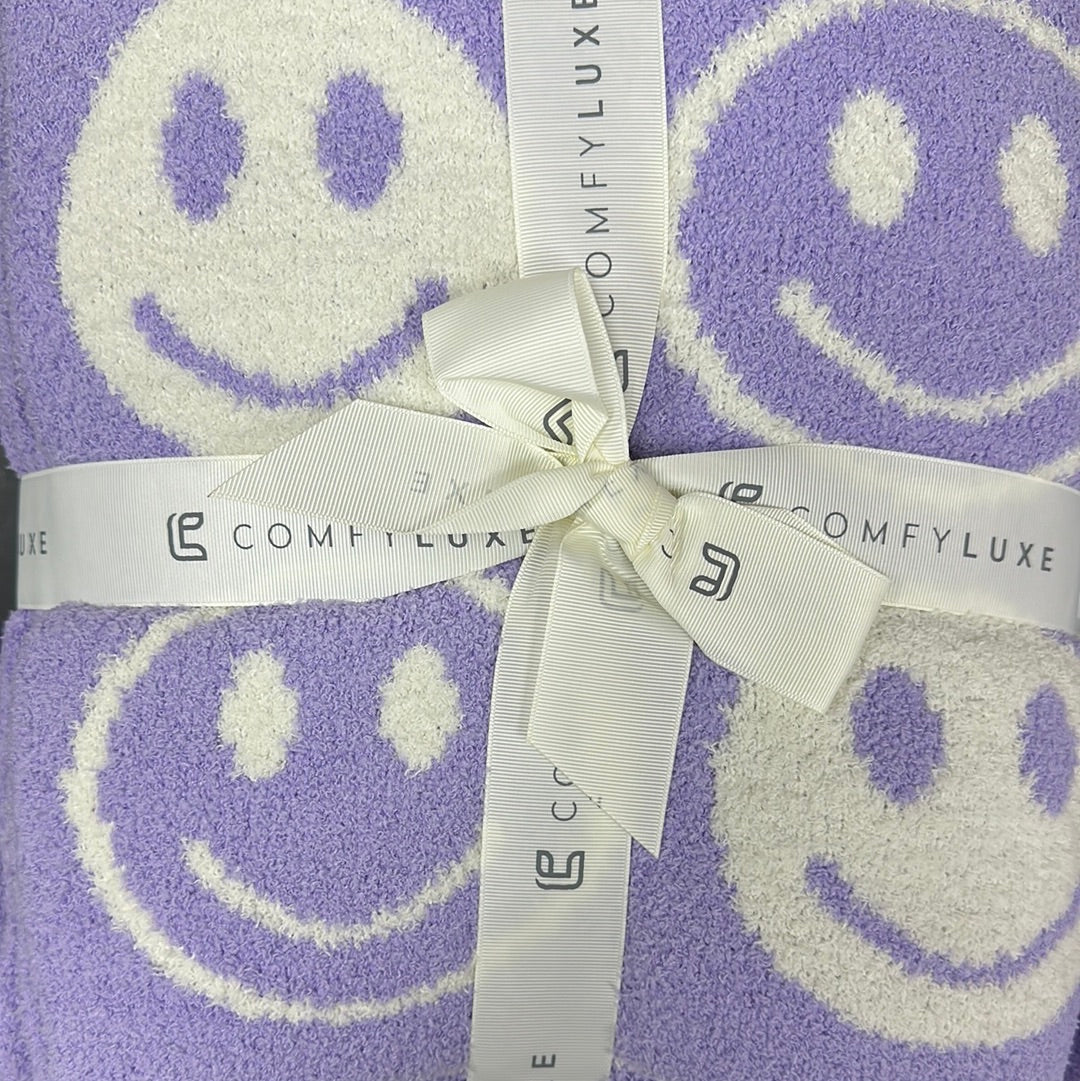 Pastel Smiley Blanket