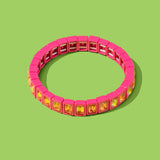Penelope Stretch Bracelet w/Small Rectangle Stones