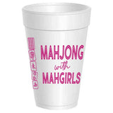 Mahjong with Mahgirls Styrofoam Cups
