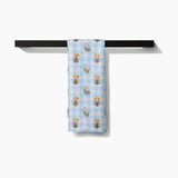 Picnic Plaid Blue Tea Towel