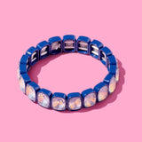 Layla Stretch Bracelet w/ Large Rectangle Stones