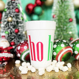 Christmas Styrofoam Cup 10 Pack Sleeve {ho ho ho wrap}