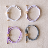 Skinny Hair Tie Set- Purple