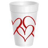 Heart Wrap Styrofoam Cups